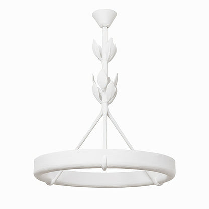 French White Plaster Chandelier