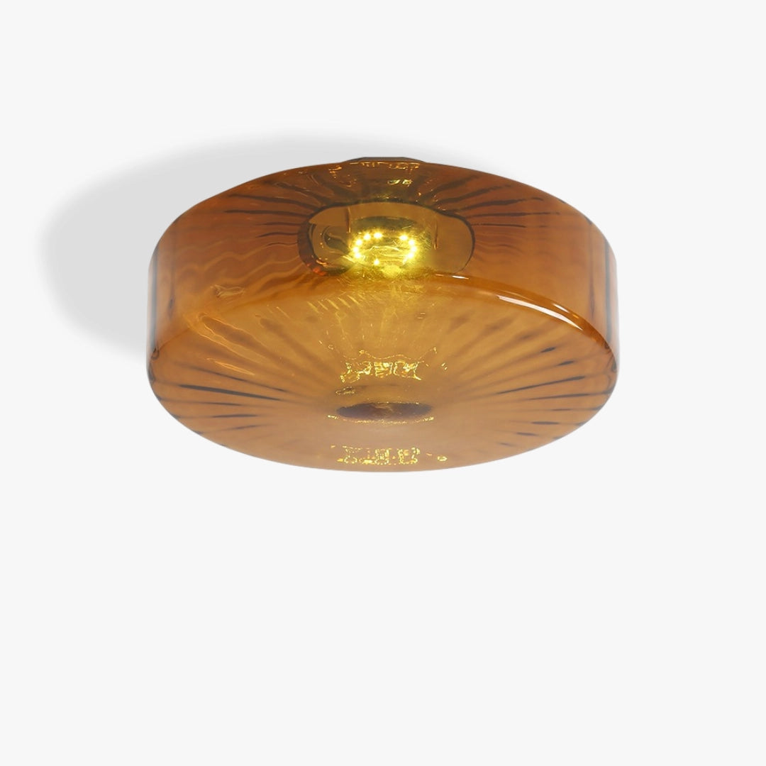 Amber Glass Ceiling Light