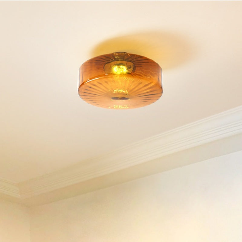 Amber Glass Ceiling Light