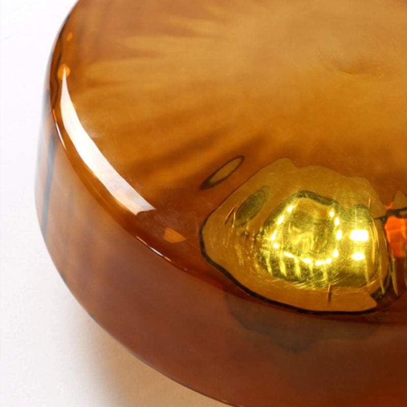 Amber Glass Ceiling Light