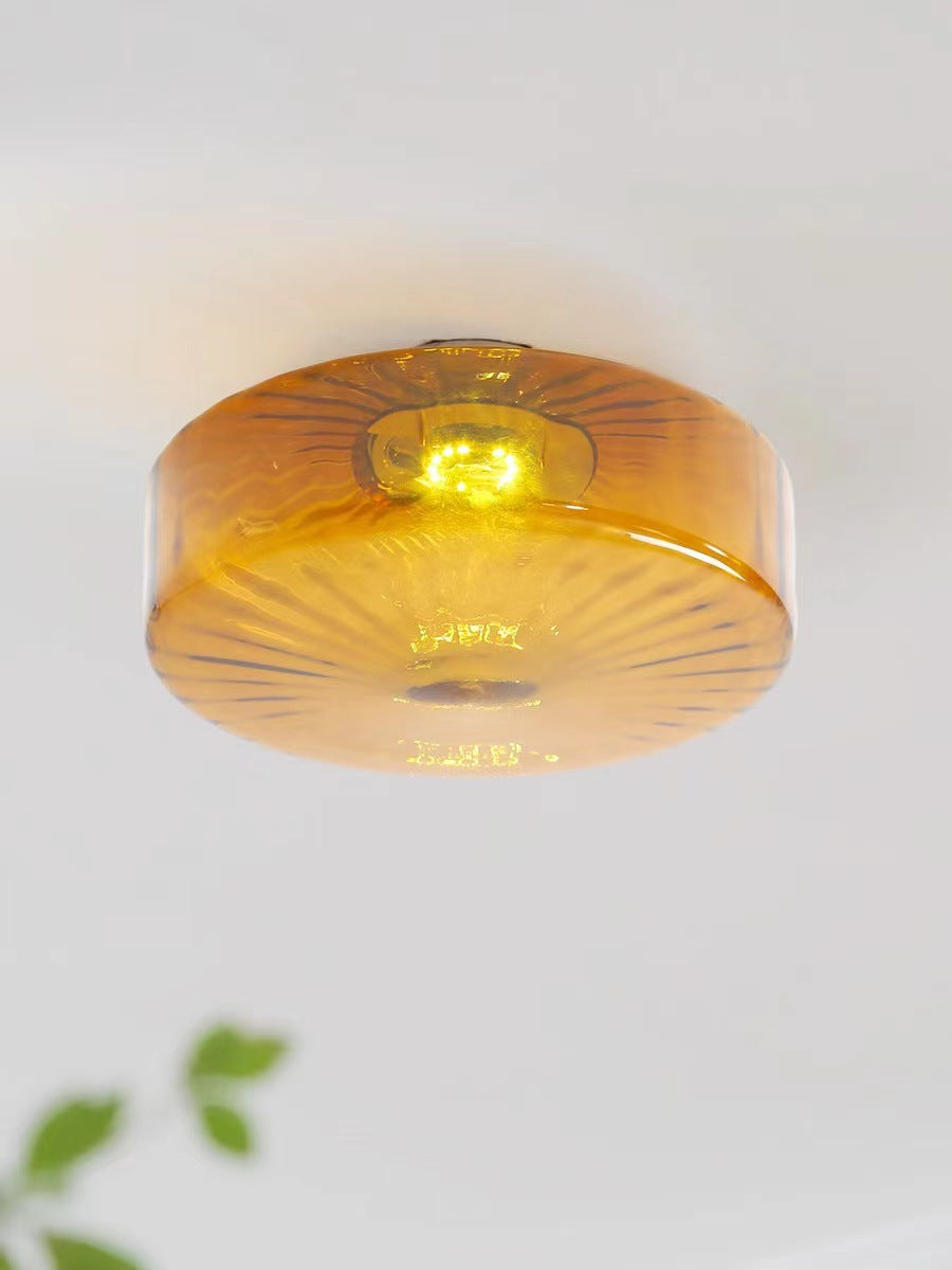 Amber Glass Ceiling Light