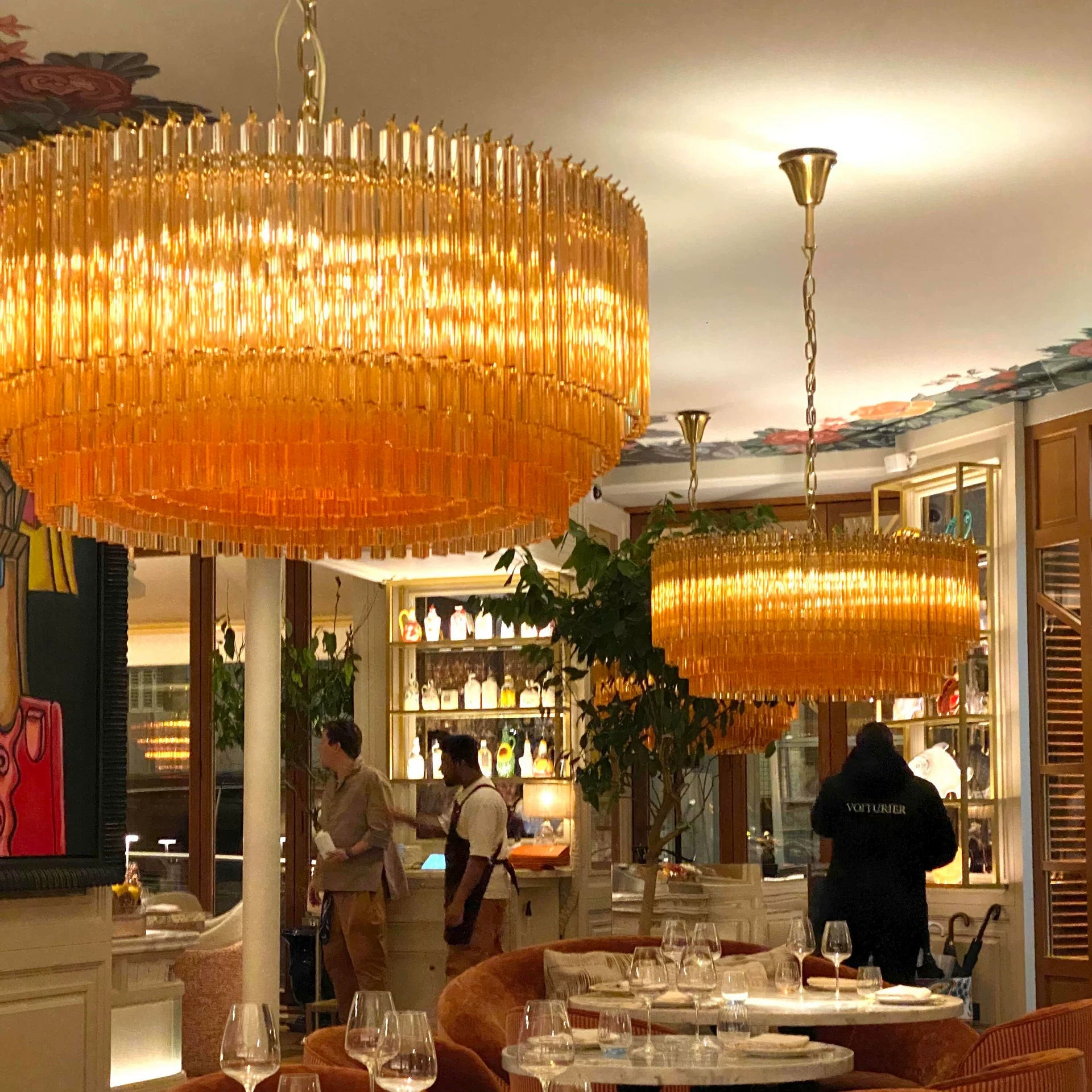 Amber Drum Murano Glass Chandelier - Loonglight