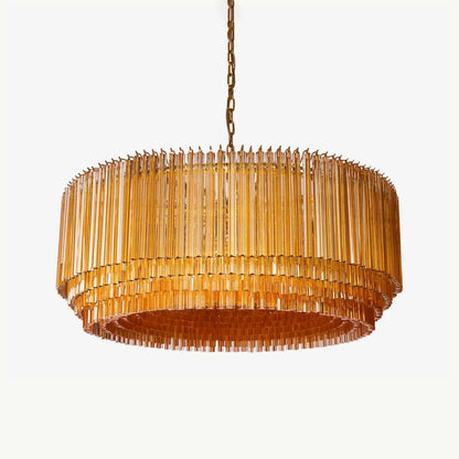 Amber Drum Murano Glass Chandelier - Loonglight