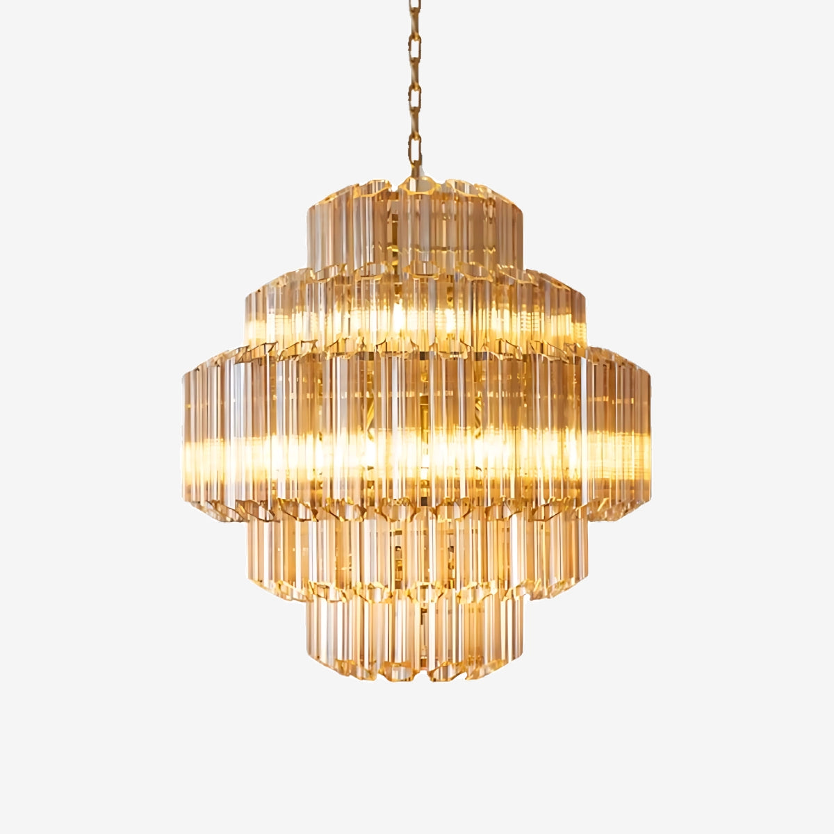 Amber Hive Murano Glass Chandelier - Loonglight