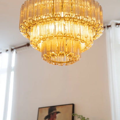 Amber Hive Murano Glass Chandelier - Loonglight