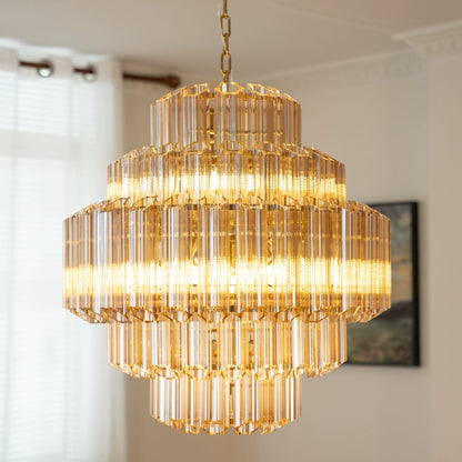 Amber Hive Murano Glass Chandelier - Loonglight