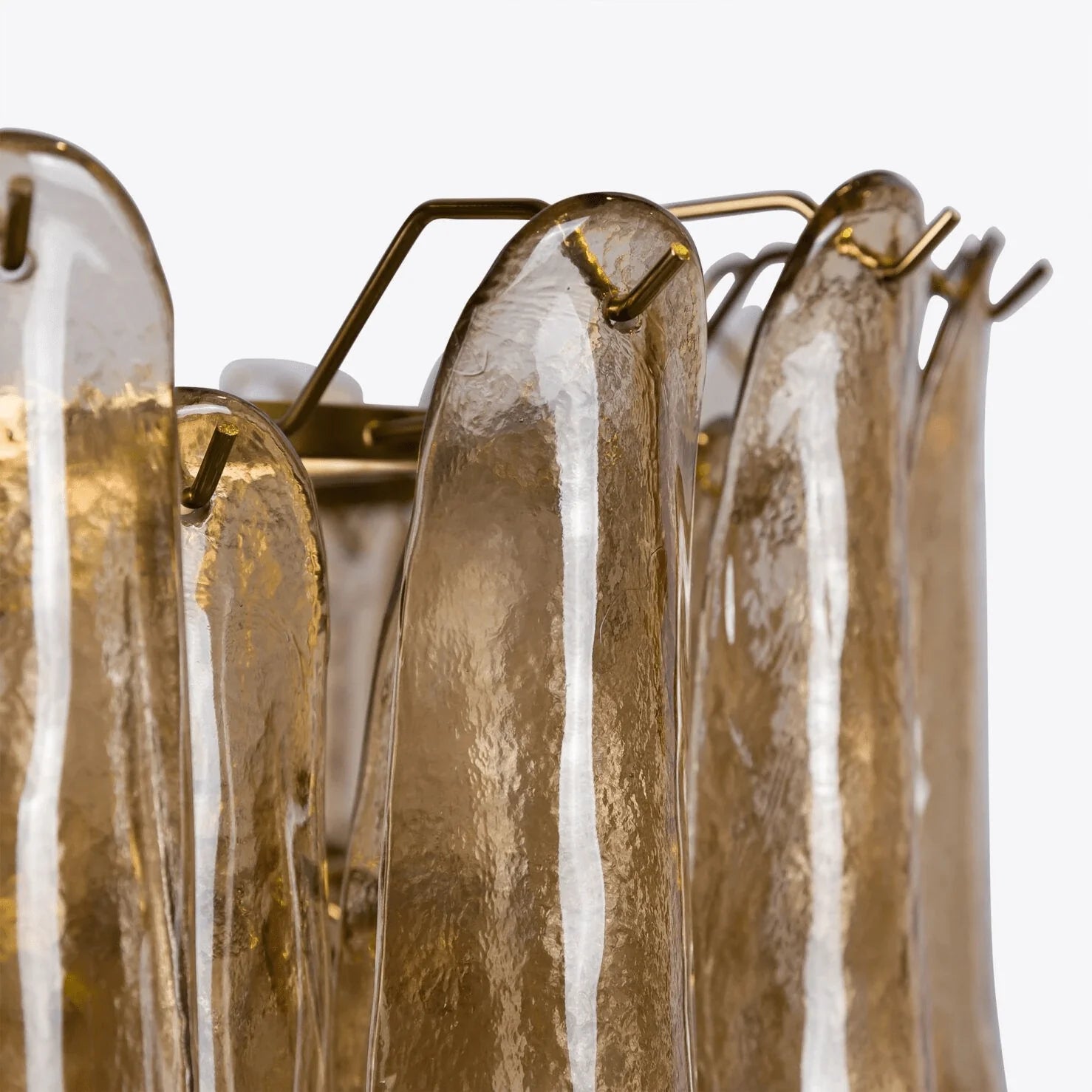 Amber Petalo Glass Chandelier - Loonglight