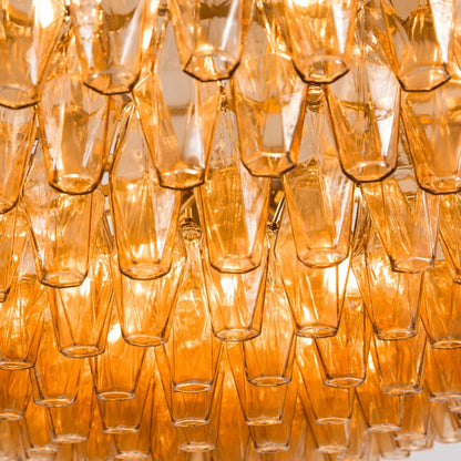 Amber Prism Murano Chandelier - Loonglight