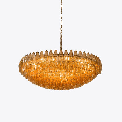 Amber Prism Murano Chandelier - Loonglight