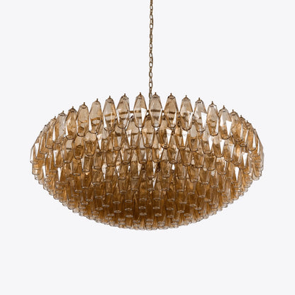 Amber Prism Murano Chandelier - Loonglight