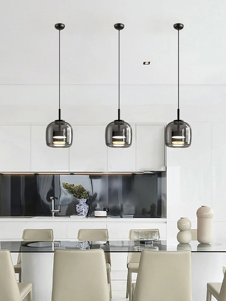 Amos Smoke Gray Chandelier