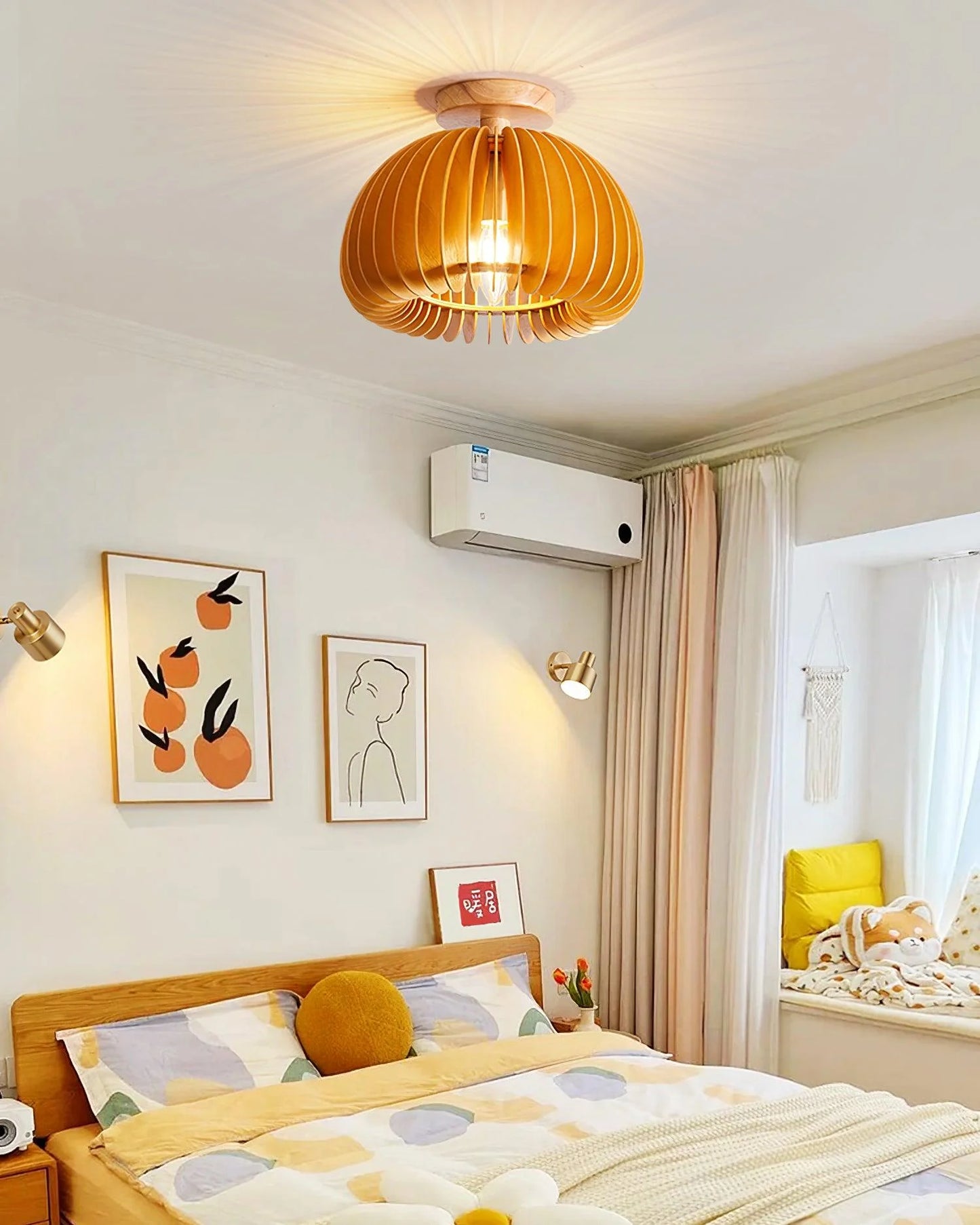 Aneko Pumpkin Ceiling Light - Loonglight