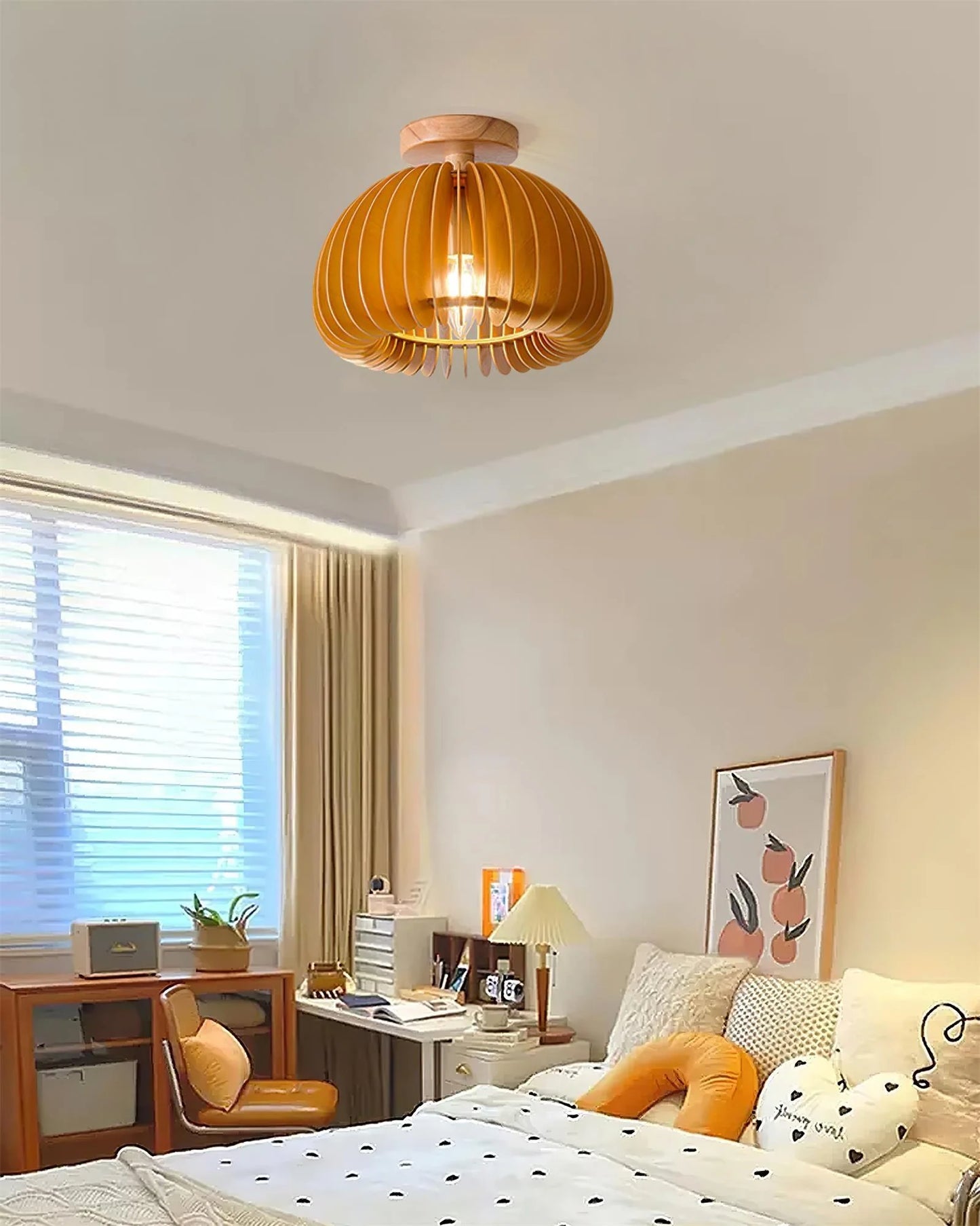 Aneko Pumpkin Ceiling Light - Loonglight