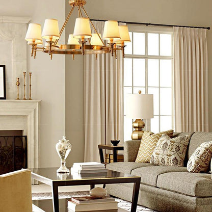 Classic European Fabric Chandelier - Loonglight