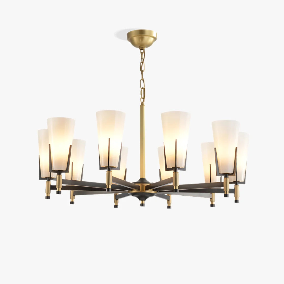 Antoinette Brass Chandelier - Loonglight