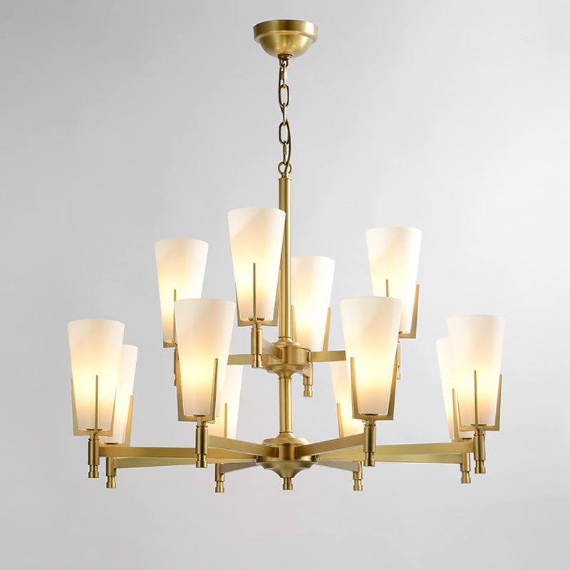 Antoinette Brass Chandelier - Loonglight