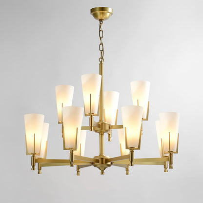 Antoinette Brass Chandelier - Loonglight