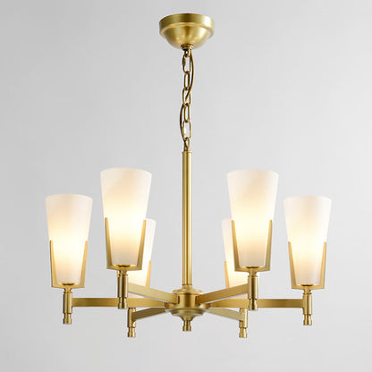 Antoinette Brass Chandelier - Loonglight