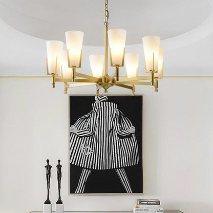 Antoinette Brass Chandelier - Loonglight