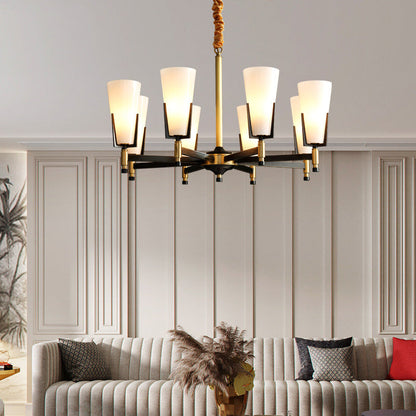 Antoinette Brass Chandelier - Loonglight