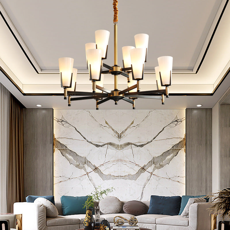 Antoinette Brass Chandelier - Loonglight