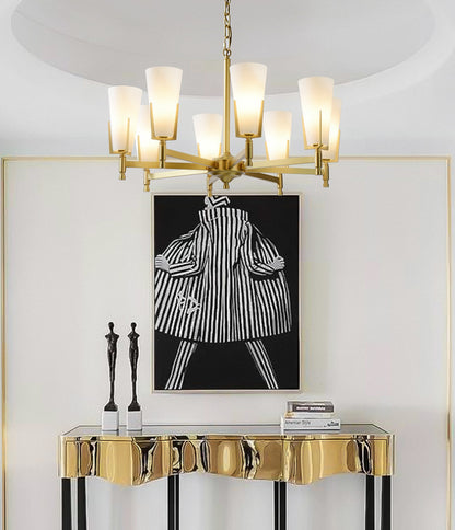 Antoinette Brass Chandelier - Loonglight