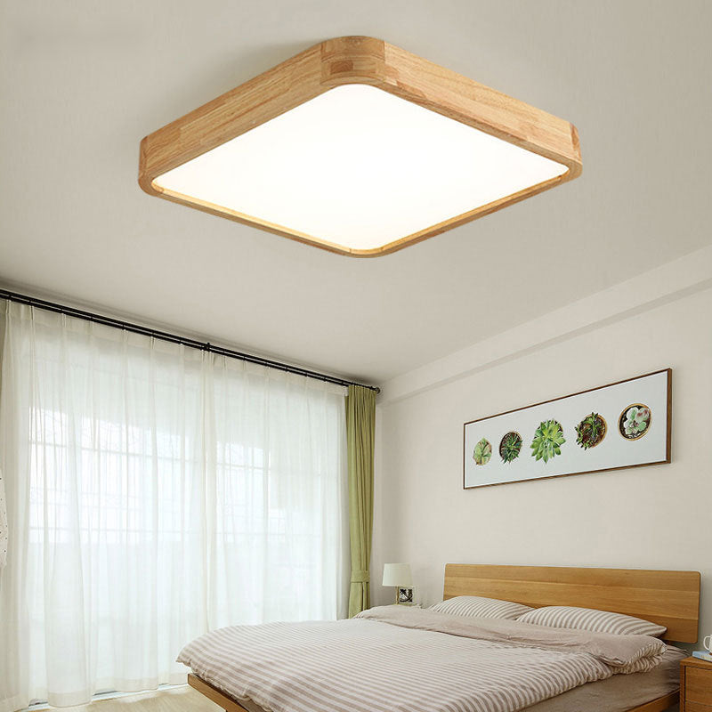 Arlo Rectangular Wood Ceiling Light - Loonglight