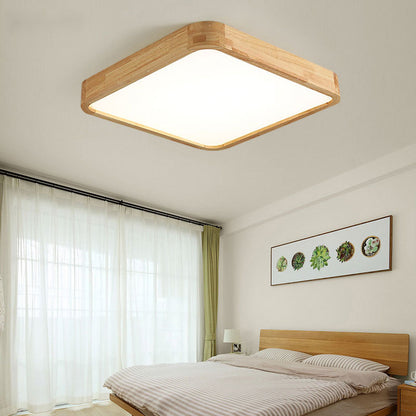 Arlo Rectangular Wood Ceiling Light - Loonglight