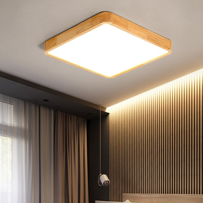 Arlo Rectangular Wood Ceiling Light - Loonglight