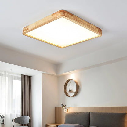 Arlo Rectangular Wood Ceiling Light - Loonglight