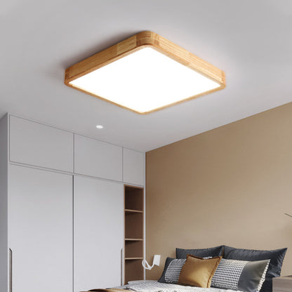 Arlo Rectangular Wood Ceiling Light - Loonglight