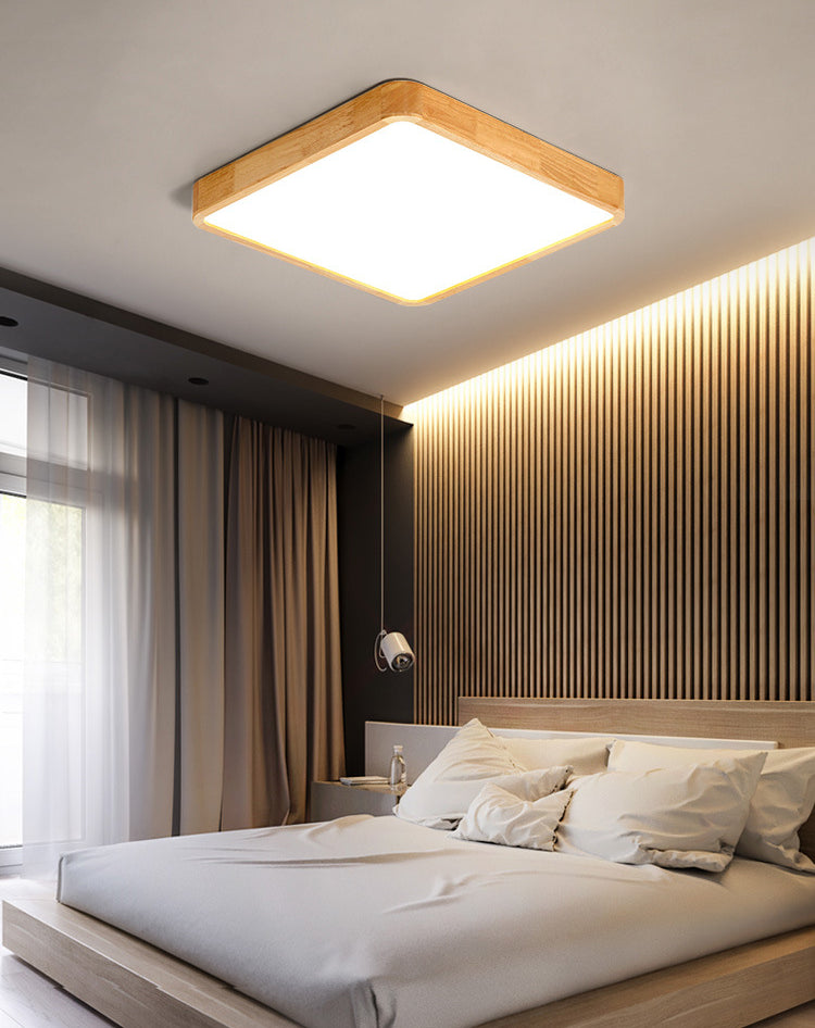 Arlo Rectangular Wood Ceiling Light - Loonglight