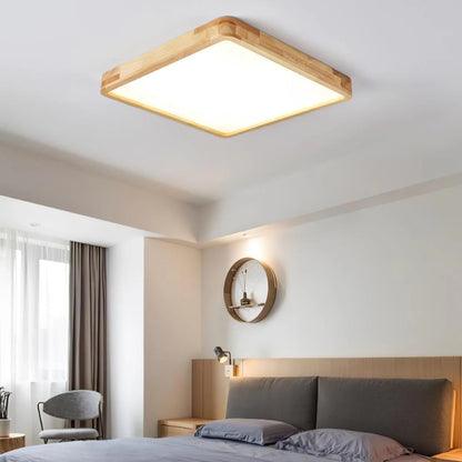 Arlo Rectangular Wood Ceiling Light - Loonglight