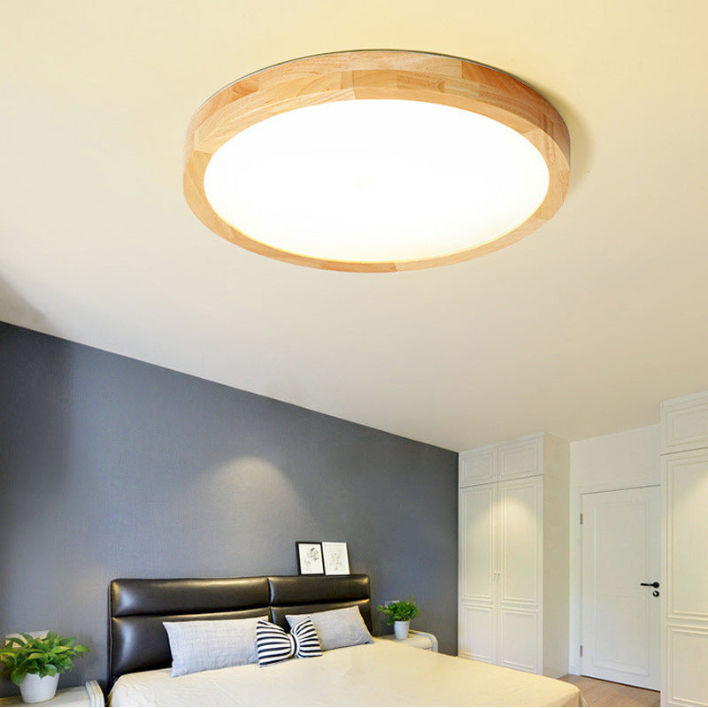 Arlo Round Wood Ceiling Light - Loonglight