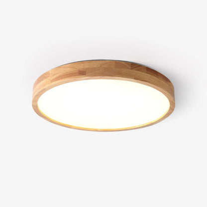 Arlo Round Wood Ceiling Light - Loonglight