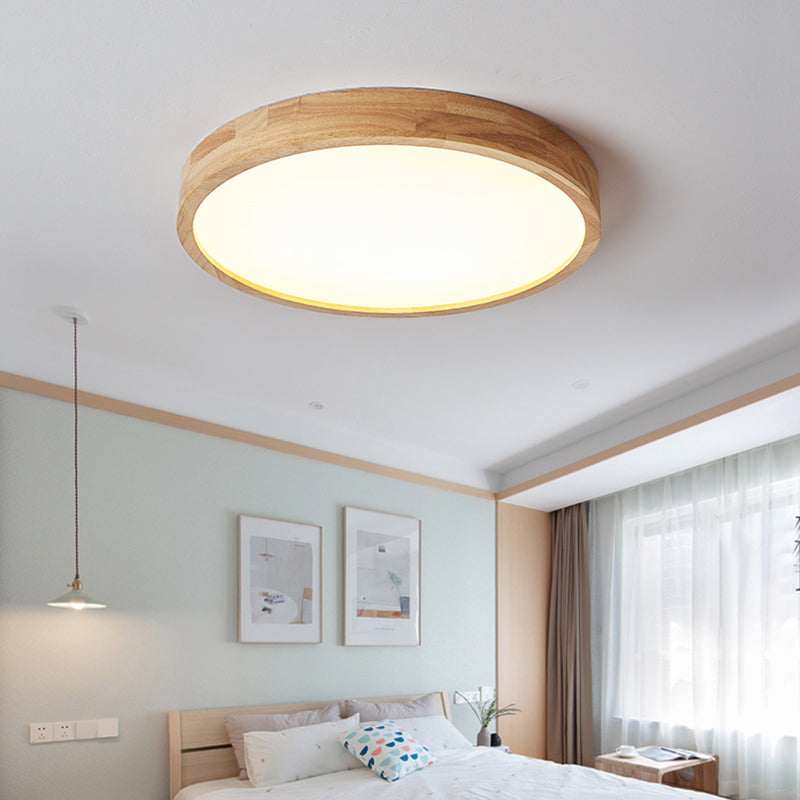 Arlo Round Wood Ceiling Light - Loonglight