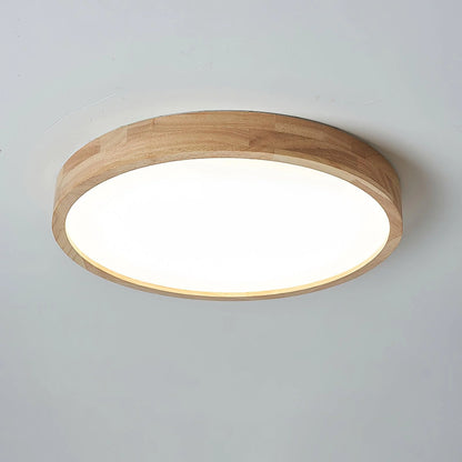 Arlo Round Wood Ceiling Light - Loonglight