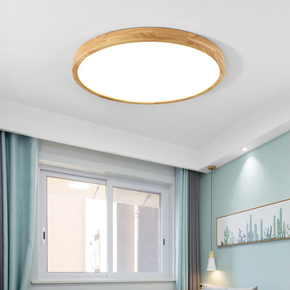 Arlo Round Wood Ceiling Light - Loonglight
