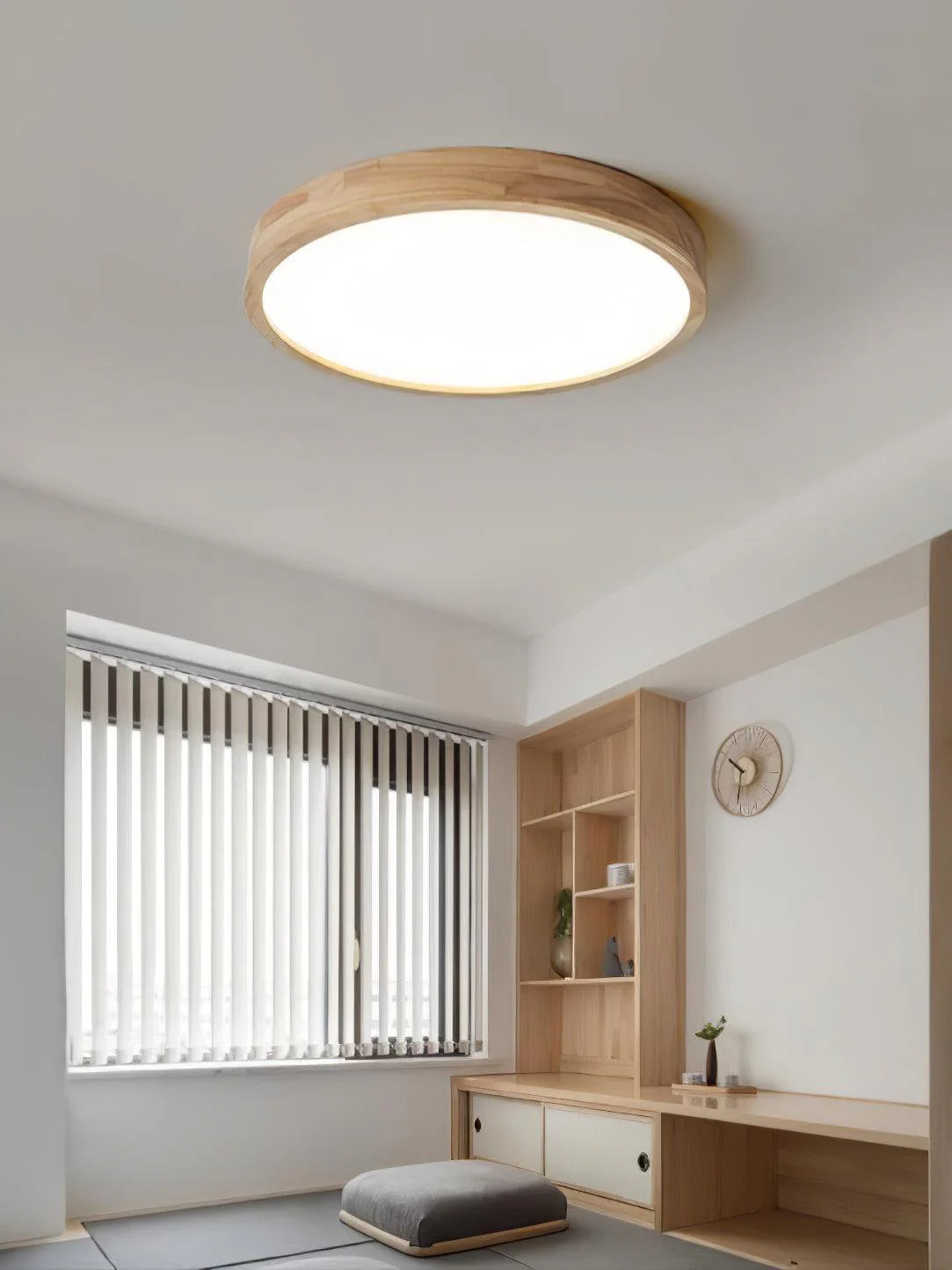 Arlo Round Wood Ceiling Light - Loonglight