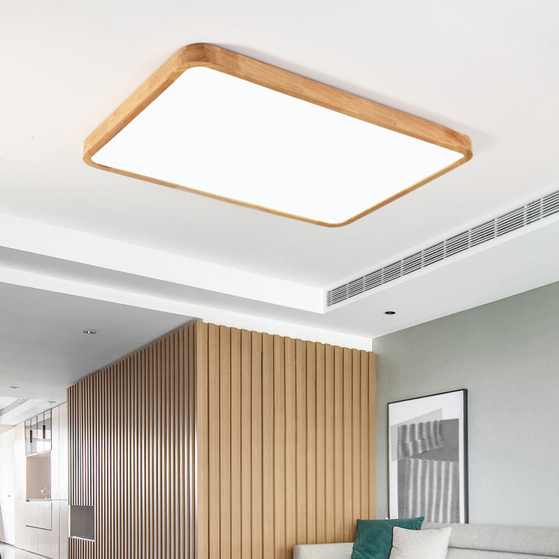 Arlo Square Wood Ceiling Light - Loonglight