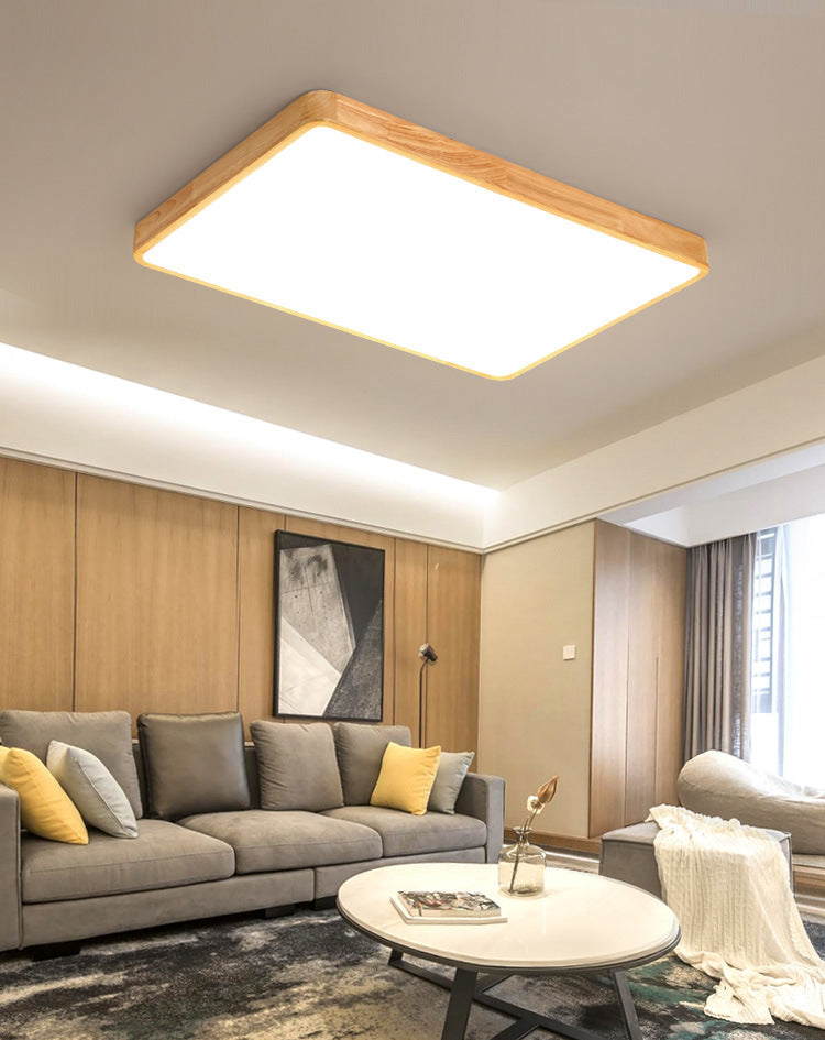 Arlo Square Wood Ceiling Light - Loonglight