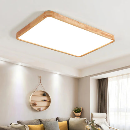 Arlo Square Wood Ceiling Light - Loonglight
