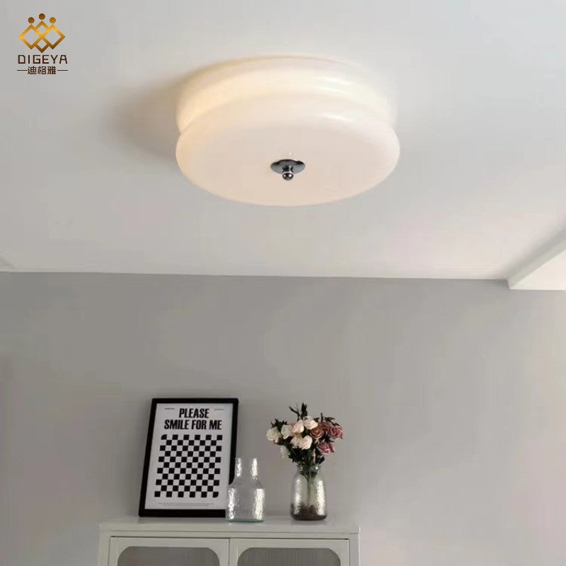 Art Deco Cream Ceiling Light