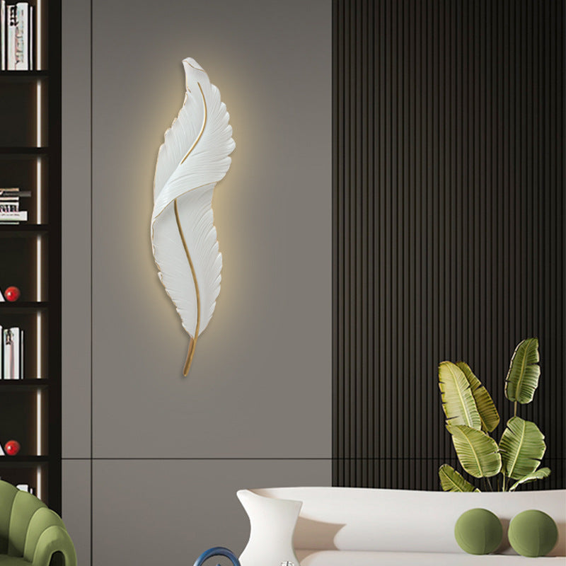 Art Deco Feather Wall Light - Loonglight