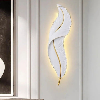 Art Deco Feather Wall Light - Loonglight