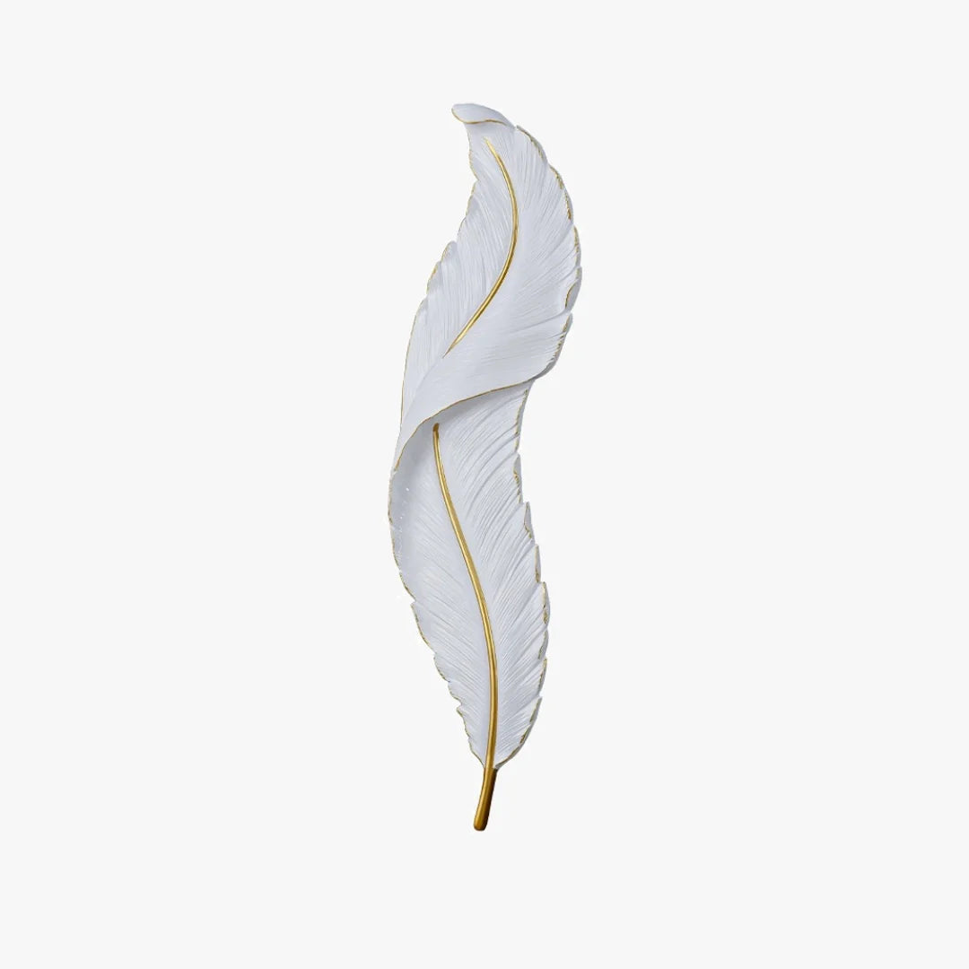 Art Deco Feather Wall Light - Loonglight