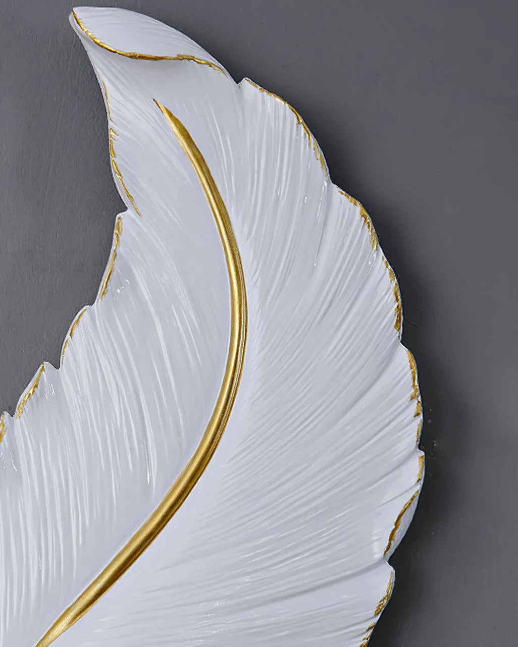 Art Deco Feather Wall Light - Loonglight