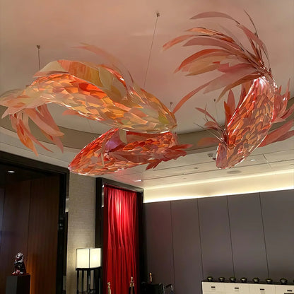 Art Fish Lantern Chandelier