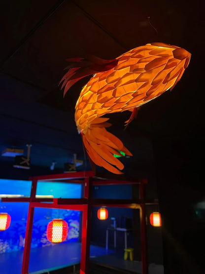 Art Fish Lantern Chandelier