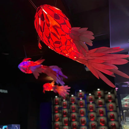 Art Fish Lantern Chandelier